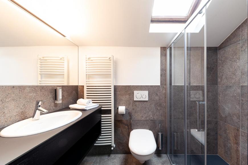 Bathroom of the single room Zirm