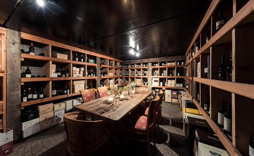 In the wine cellar