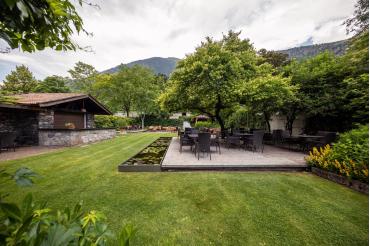 Garten mit Terrasse Hotel Sand