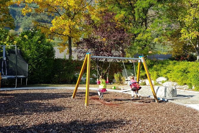 Kids on the swings