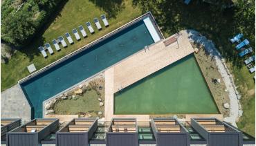 The pool world from above