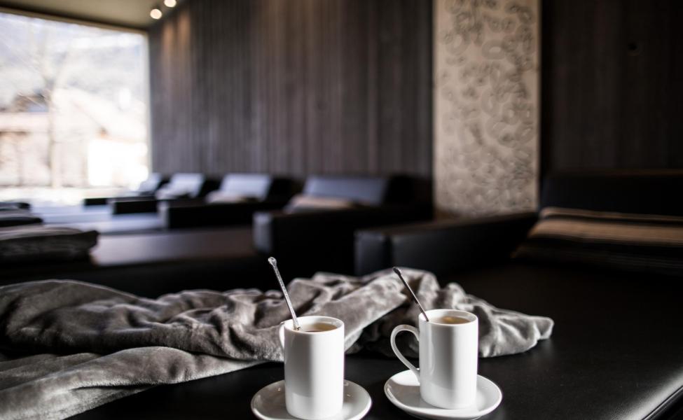 In one of the relaxation rooms